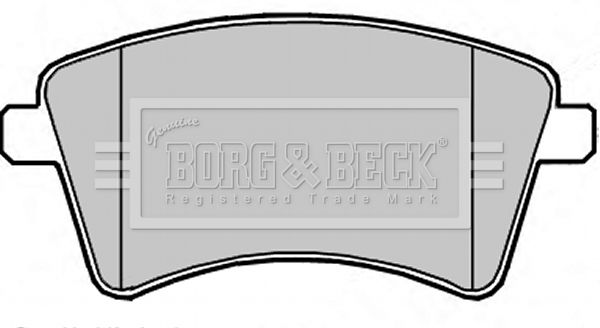 BORG & BECK Комплект тормозных колодок, дисковый тормоз BBP2349